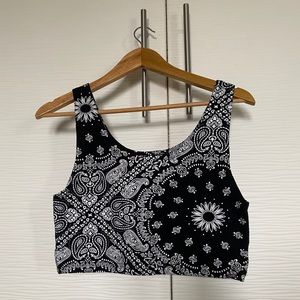 Cropped Patterned Tank